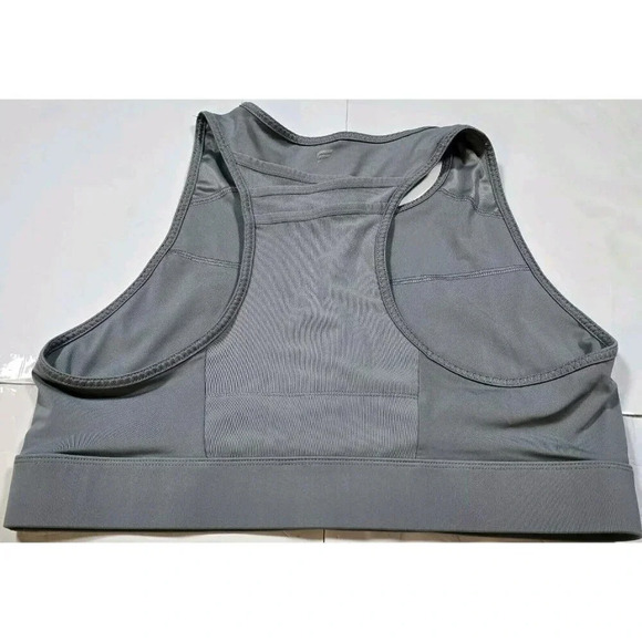 Fabletics women’s trinity high impact sports bra size XXL high neck gray - Picture 13 of 16